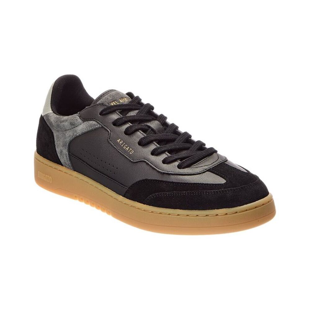 Axel Arigato Dice T-Toe Suede & Leather Sneaker, Black